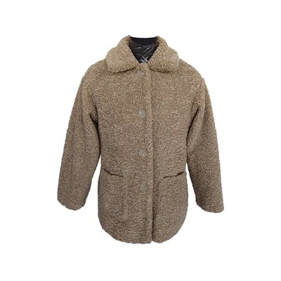 ট্যান টেডি ফক্স ফার জ্যাকেট